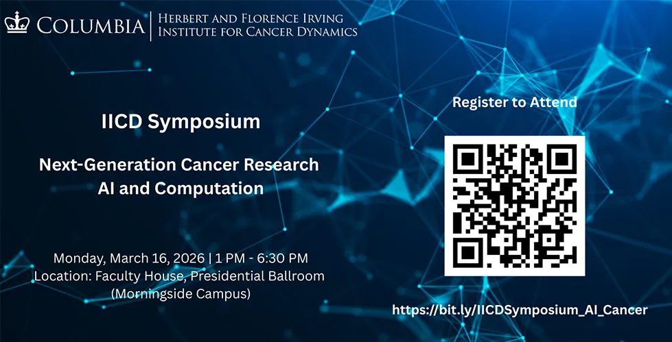 Flyer for IICD Symposium: Next-Generation Cancer Research — AI and Computation