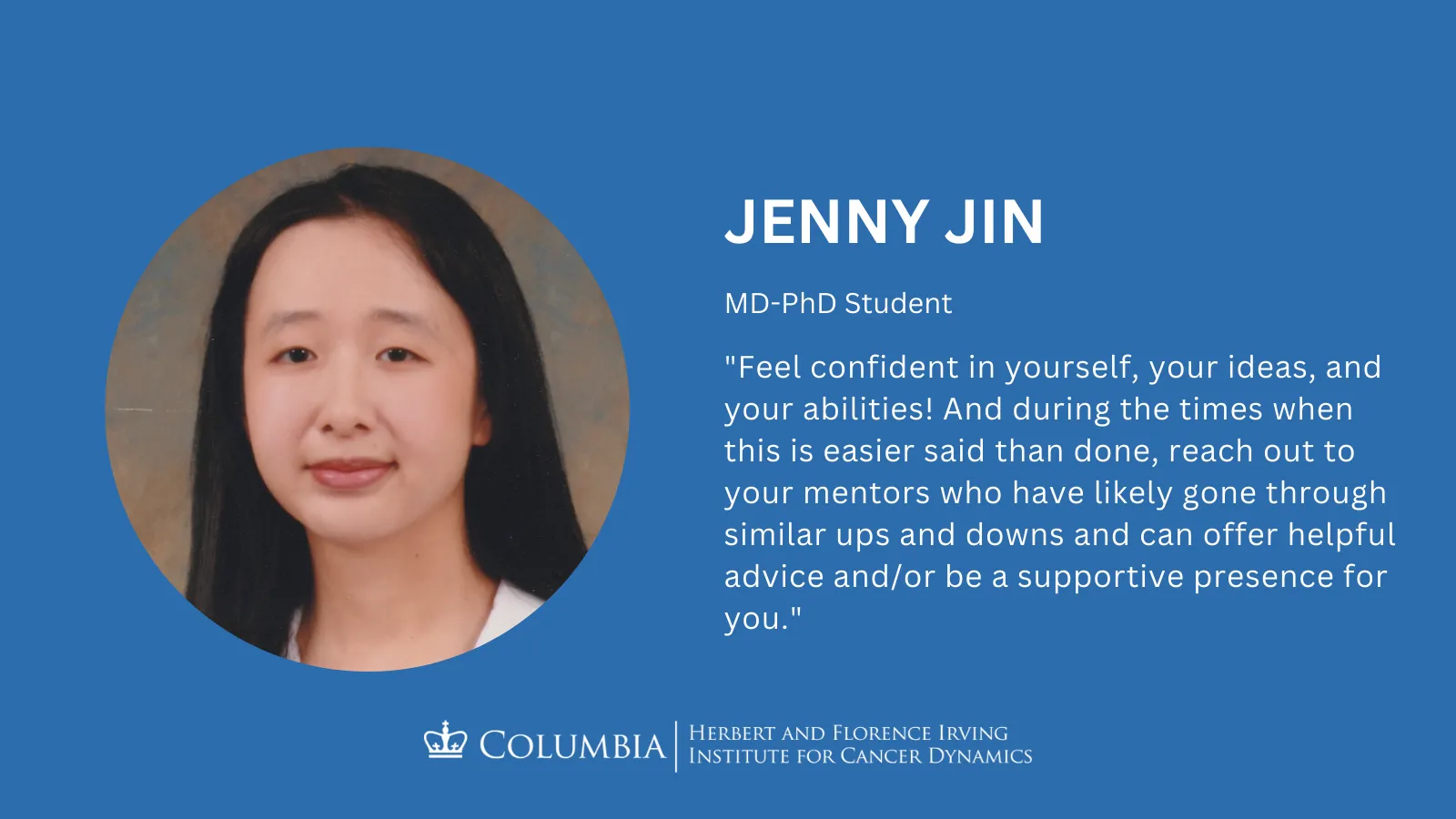 Jenny Jin headshot and quote