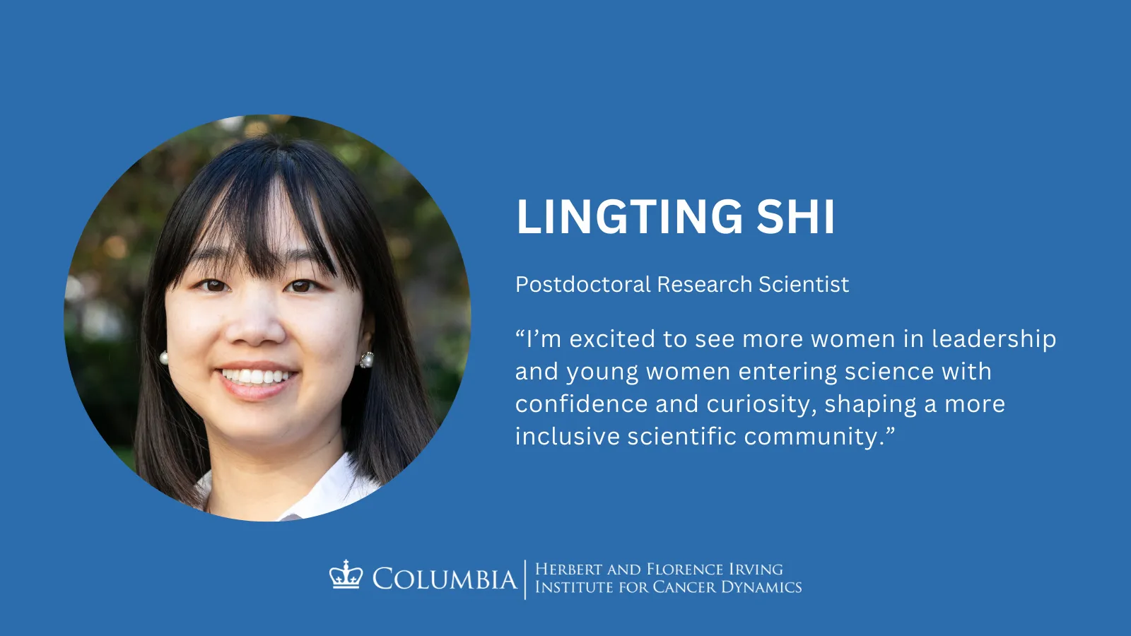Lingting Shi headshot and quote