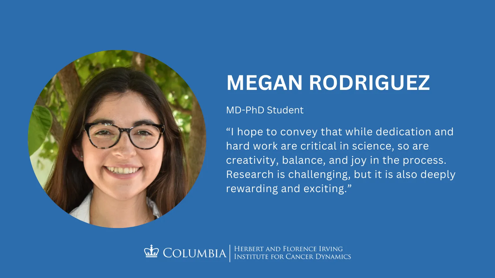 Megan Rodriguez headshot and quote