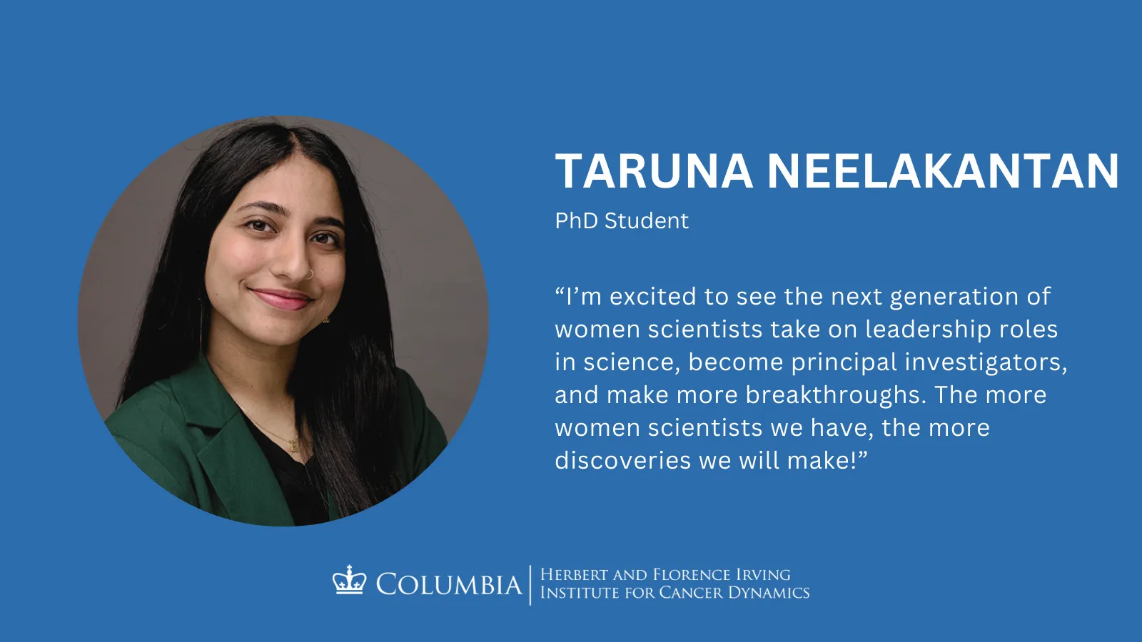 Taruna Vani Neelakantan headshot and quote