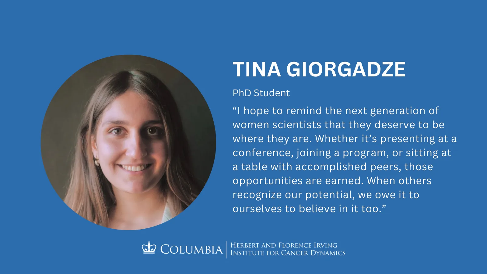 Tina Giorgadze headshot and quote