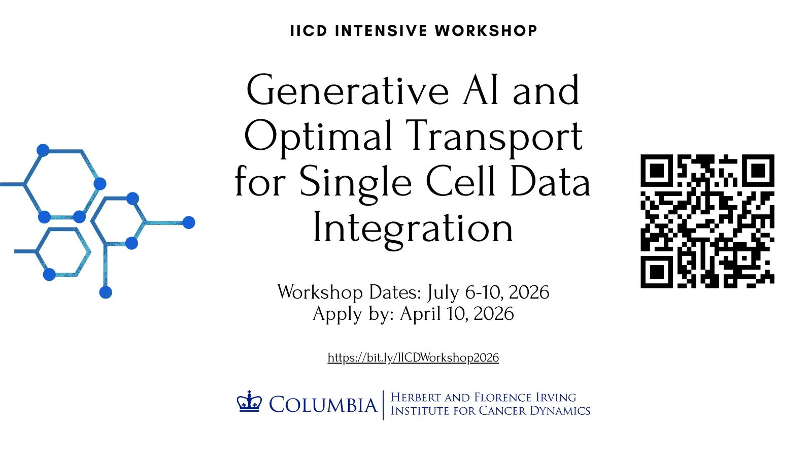 Flyer for 2026 Generative AI and Optimal Transport for Single Cell Data Integr