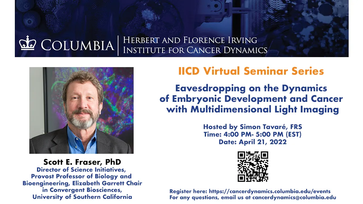 Flyer for Scott E. Fraser seminar