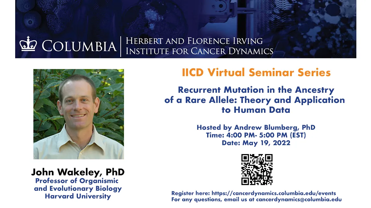 Flyer for May seminar