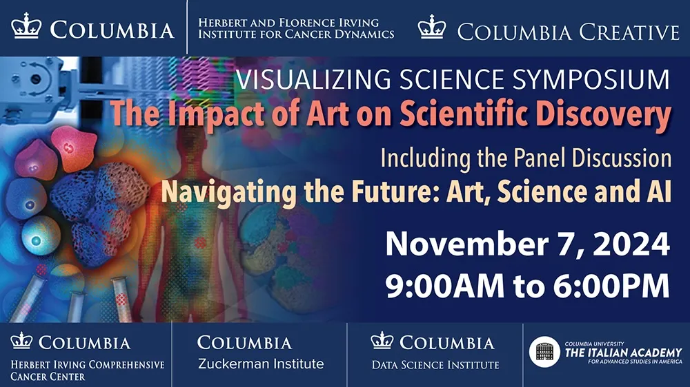 Flyer for the Visualizing Science Symposium: The Impact of Art on Scientific Discovery (November 7, 2024)
