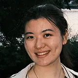 Photo of Beline Yuan with NYC in the background