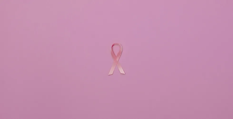 Pink background with ribbon