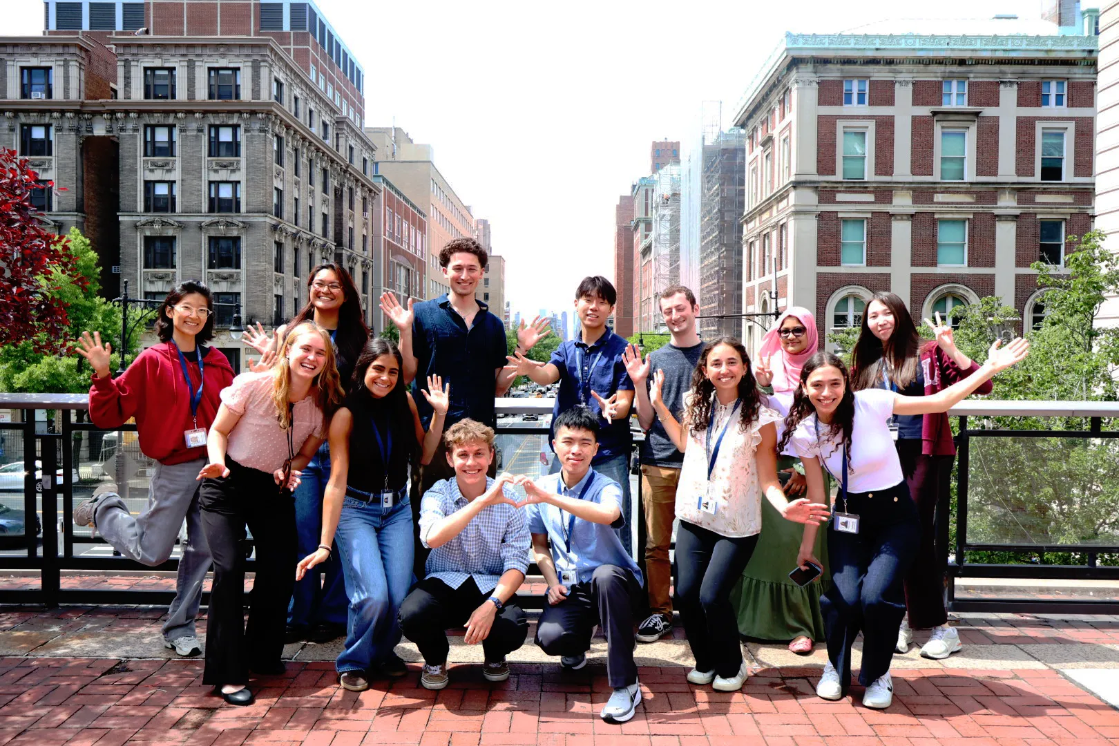 2026 SRP Interns pose for their orientation photo on the Columbia University campus.