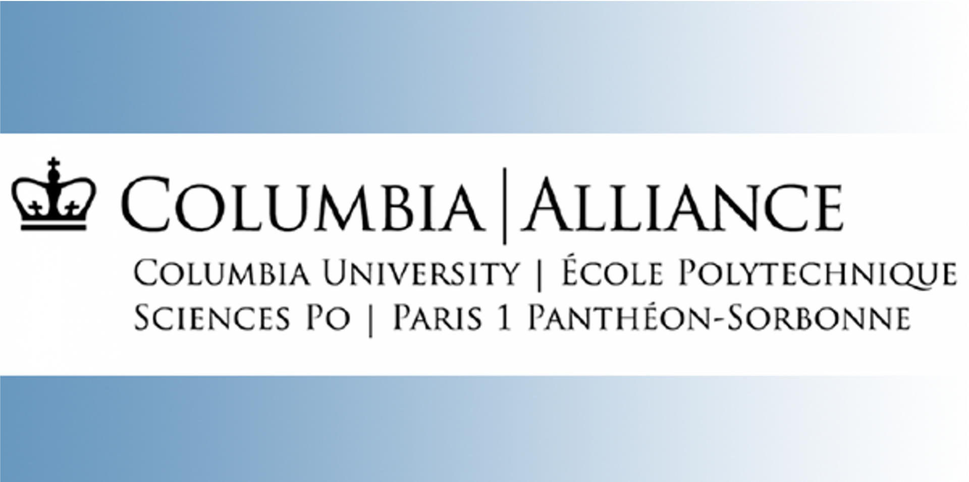 Alliance Logo with Columbia Alliance, École Polytechnique, Sciences Po, and Paris 1 Panthéon-Sorbonne