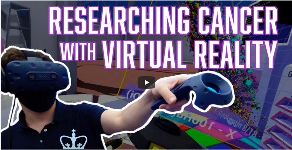 Screenshot of YouTube Video about "Researching Cancer with Virtual Reality"